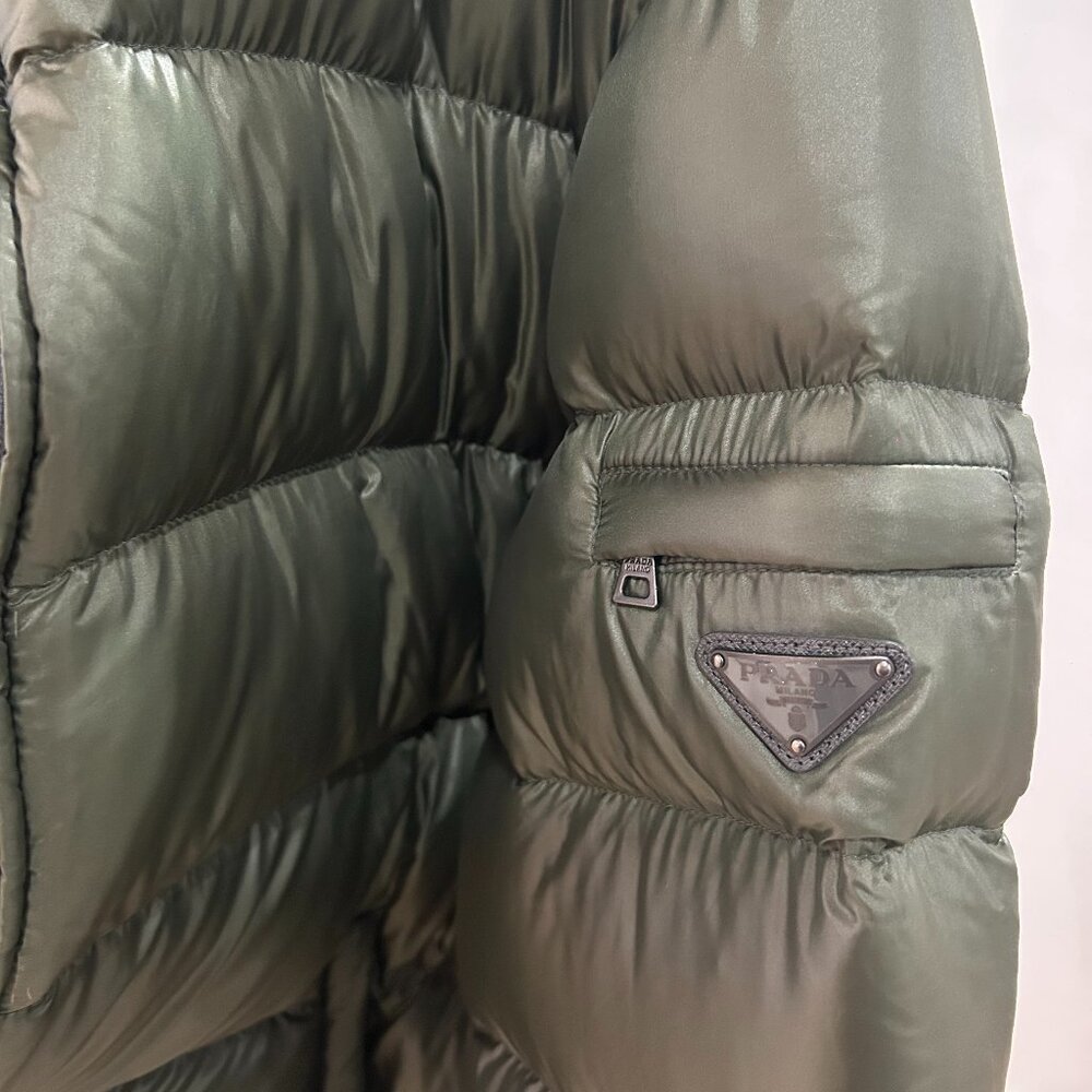Prada Nylon Down Jacket Hunter Green - image 2